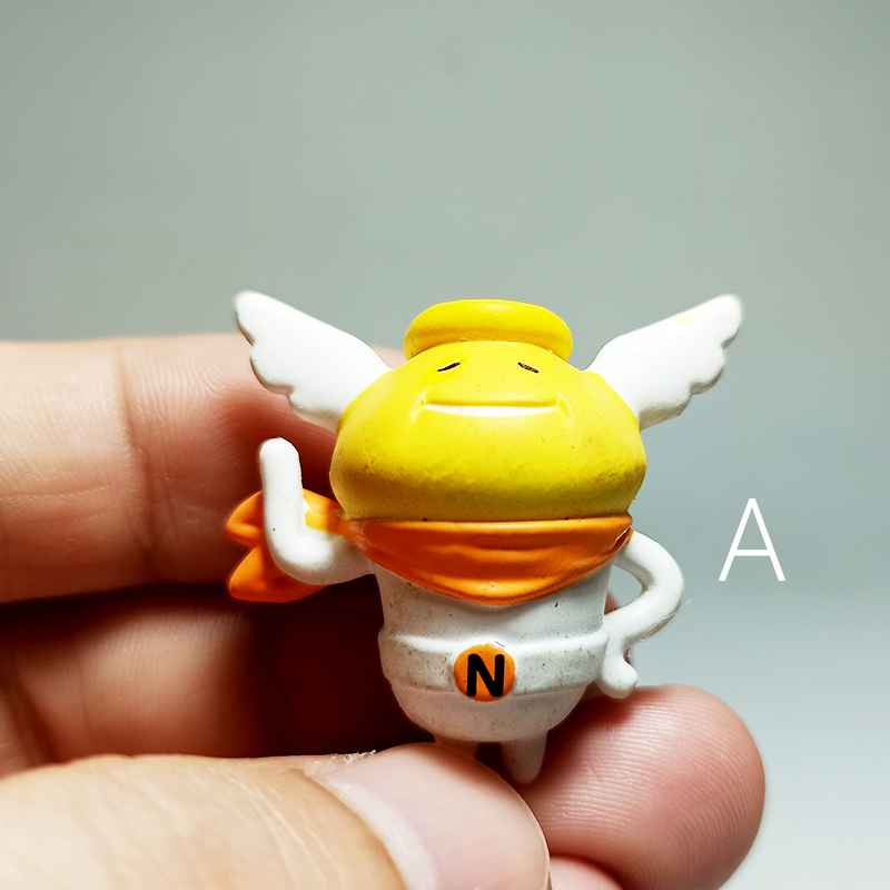 可爱卡通q版动漫人物 超人屁桃蘑菇恶魔儿童手办扭蛋玩具模型摆件