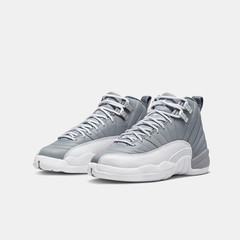 Air Jordan 12 AJ12 GS女鞋灰白复古中帮篮球鞋 153265-015-106