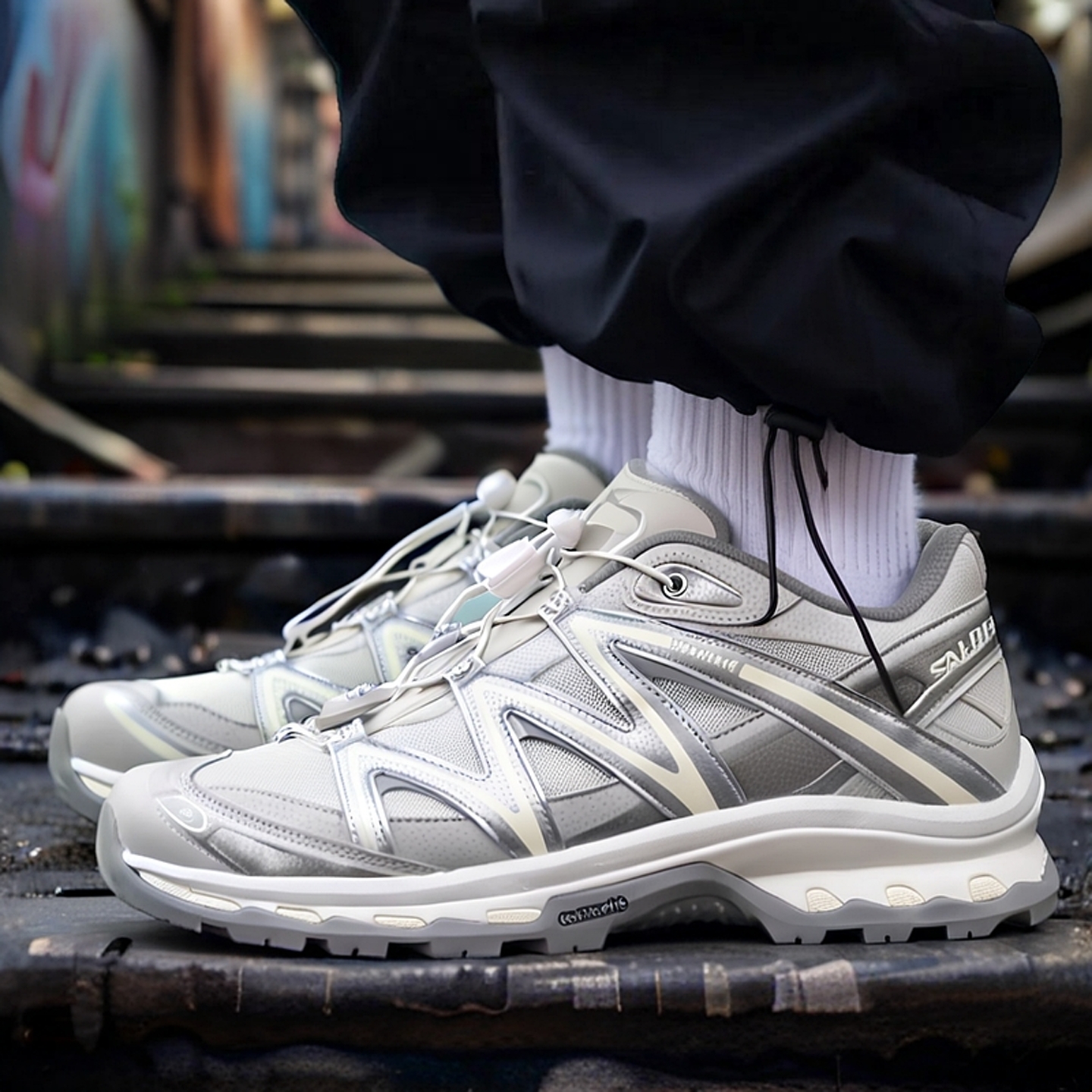 【球鞋世家】萨洛蒙Salomon XT-QUEST 银色户外越野跑步鞋 477757