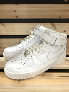 耐克Nike Air Force Mid AF1空军一号全白中帮运动板鞋DD9625-100