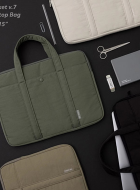 适用笔记本电脑包14寸手提2025新款大容量苹果macbookair/pro13.3联想华为matebook防震托特包内16