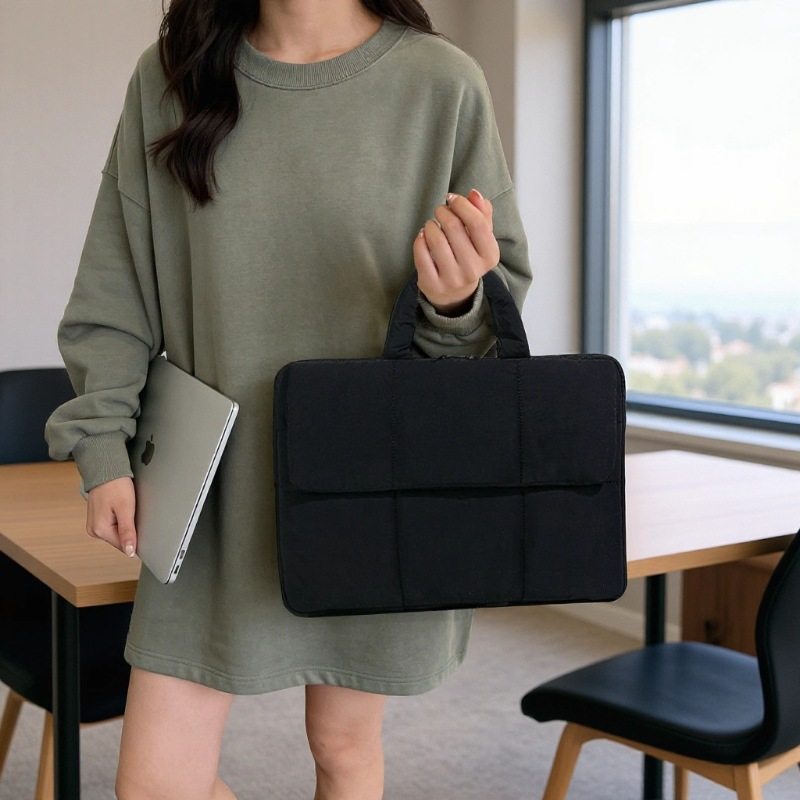 笔记本手提电脑包14寸简约通勤多用适用苹果MacBookAir/Pro13.3英寸联想华为15.6内胆收纳包16女,3C数码配件,笔记本电脑包,淘宝优惠券,粉丝福利购,淘宝优惠卷