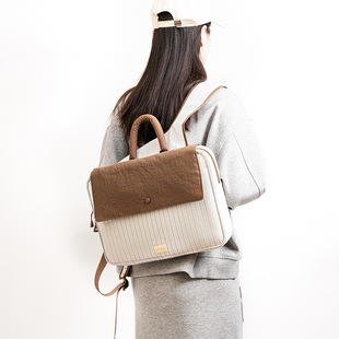 笔记本电脑包手提14寸双肩包休闲通勤适用苹果MacBookAir15英寸Pro13联想华为收纳背包