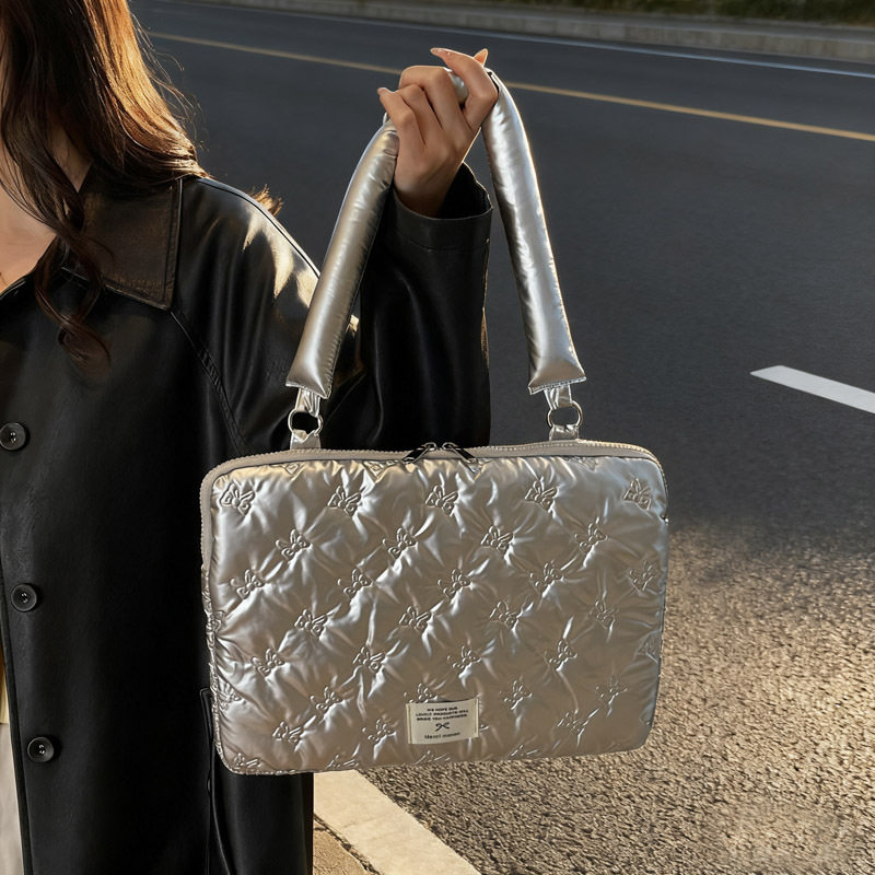 手提电脑包14寸女内胆包2025新款笔记本保护套16寸适用苹果15寸macbookpro/air13.3单肩收纳包