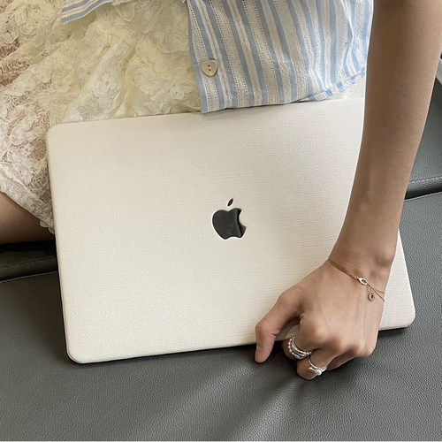 macbookair/pro保护壳布纹白色