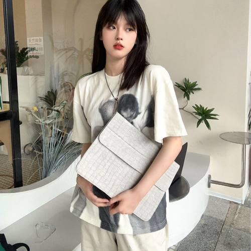 鳄鱼纹笔记本内胆包皮质简约13寸