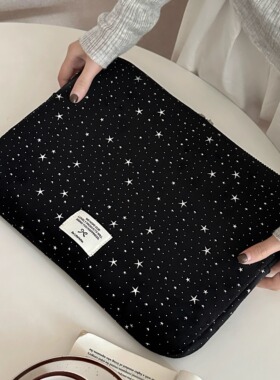笔记本电脑包14寸2024新款韩国ins星星ipad包收纳适用macbookair/pro13.3苹果联想华为15.6内胆包16女