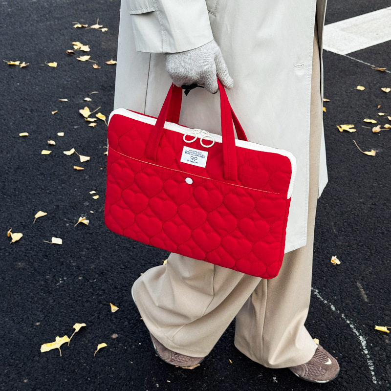 笔记本电脑包手提14寸2025新款女高颜值适用苹果MacBookAir/Pro13.3防水防震联想华为保护套内胆