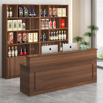 新品环保免漆收银台酒柜饭店餐饮