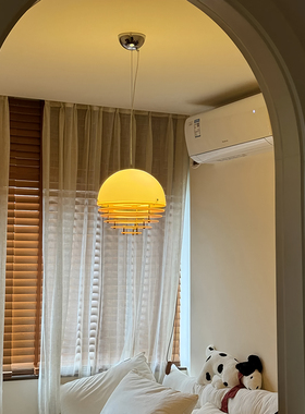 中古奶油风日落橙色餐厅吊灯包豪斯吧台岛台孟菲斯设计师水吧灯具