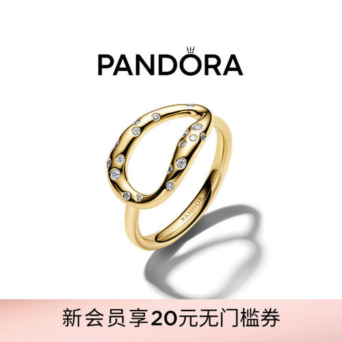Pandora潘多拉天性合成立方氧化锆时尚戒指现代风礼物