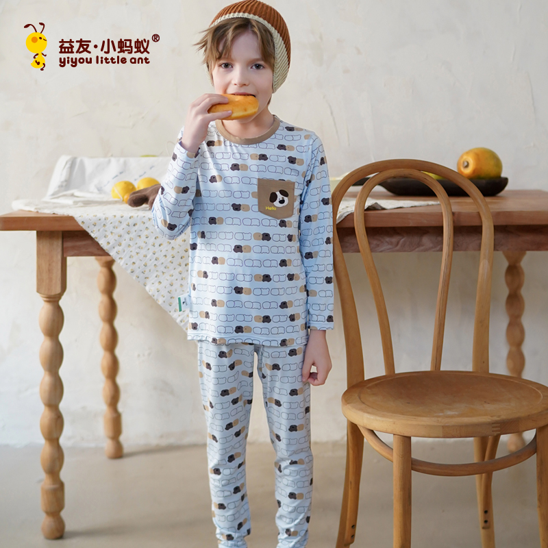 秋季薄款新品莫代尔家居服小蚂蚁