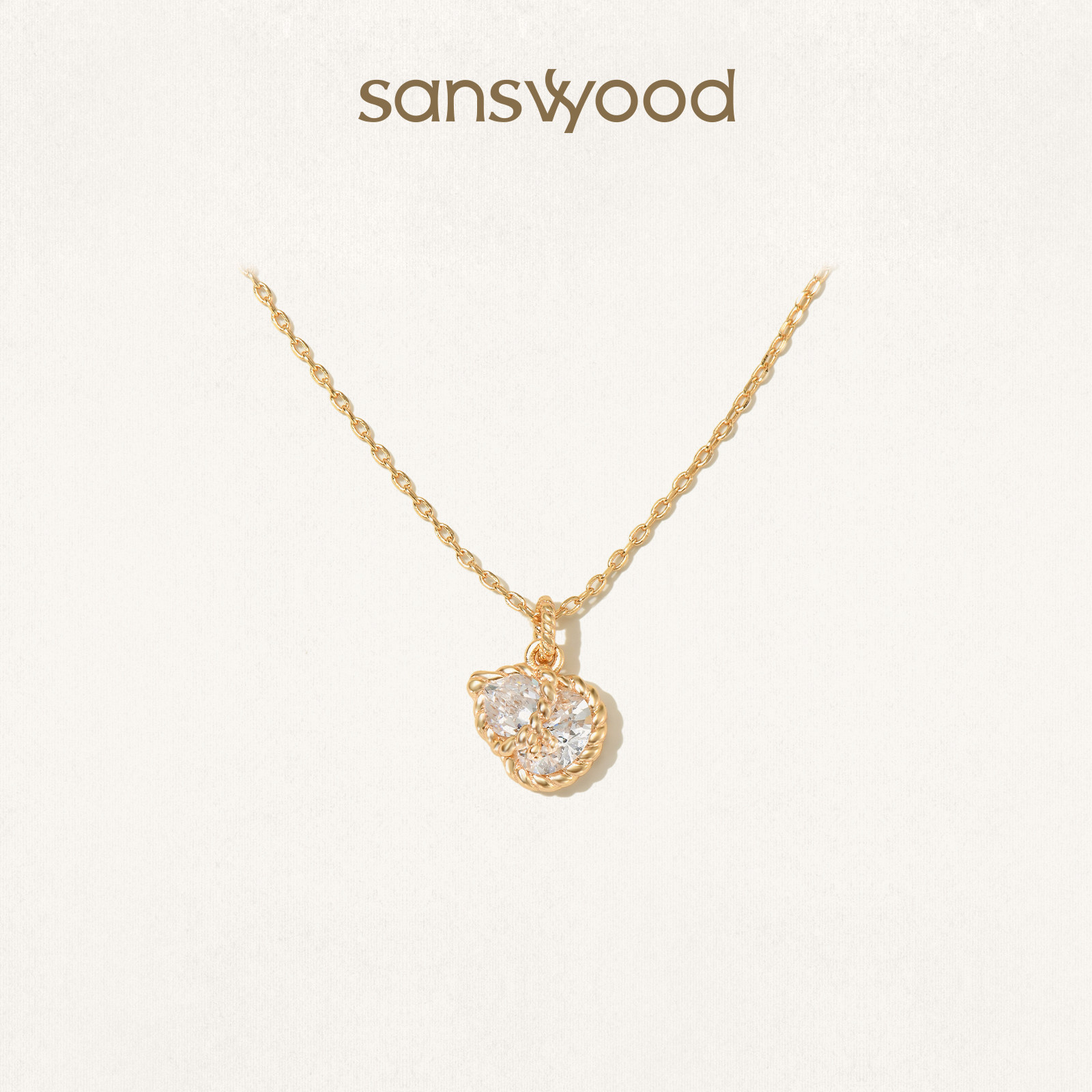 sanswood森吾《晶福禄》金绳葫芦项链精致闪耀通勤锁骨链寓意礼物