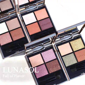 02soft lunasol日月晶采眼影巧克力02 beige 圣诞限量ex12