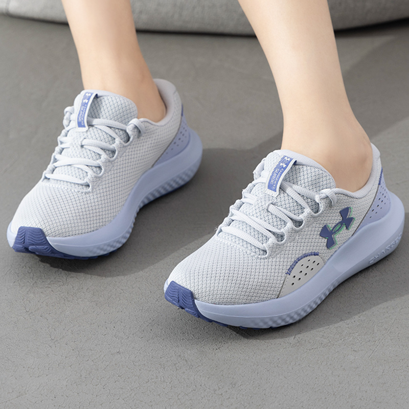 ua安德玛官方运动鞋女鞋2024冬季CHARGED SURGE 4轻便透气跑步鞋