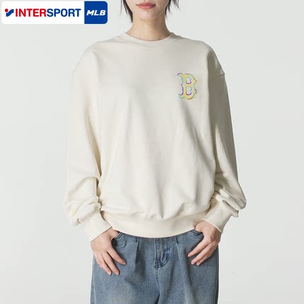 MLB情侣卫衣男装女装 2025新款秋季宽松休闲运动套头衫3AMTB3254