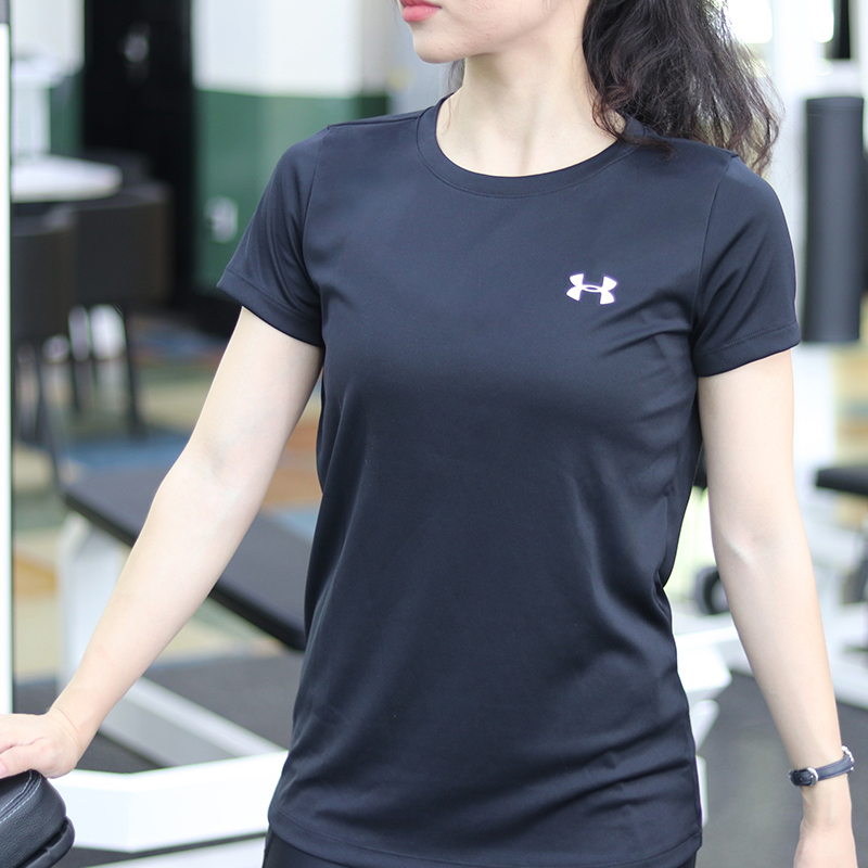 安德玛速干T恤女士2025夏季新款女装速干衣官方运动短袖健身上衣