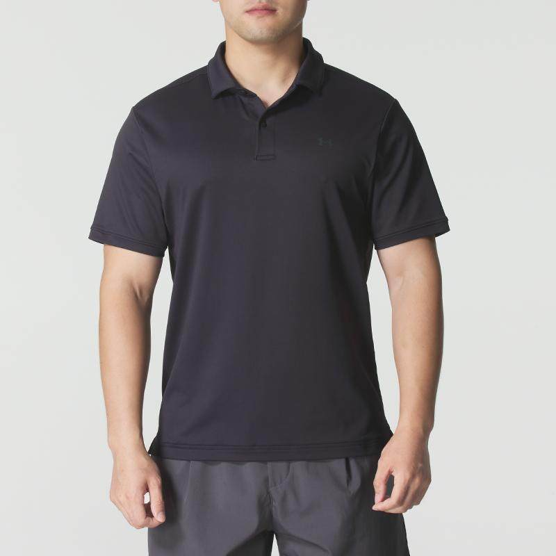 安德玛官方翻领POLO衫男装2026春季休闲透气运动短袖T恤商务半袖