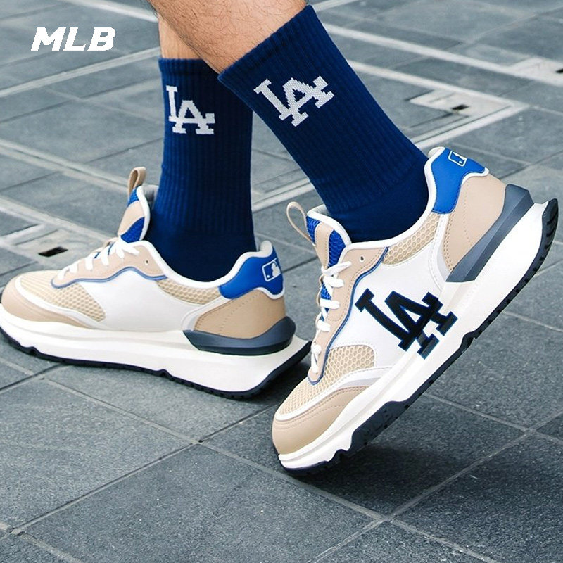 MLB鞋子男鞋女鞋2026夏季新款网面透气运动鞋情侣低帮缓震休闲鞋图片