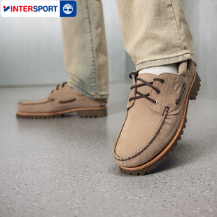 Timberland添柏岚户外男乐福鞋2026春季三眼船鞋休闲鞋皮鞋低帮靴