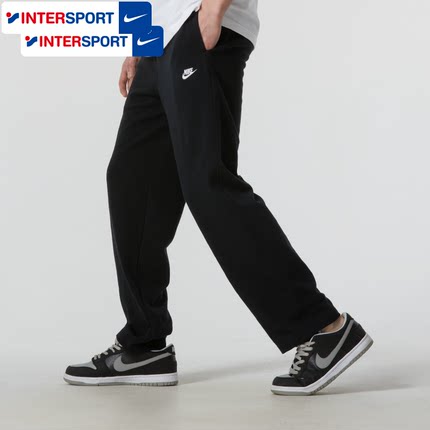 Nike耐克休闲长裤男款2025夏季薄款长裤宽松垂感裤子黑色运动裤
