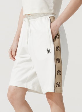 MLB新款针织短裤透气休闲运动沙滩裤户外男裤女裤运动裤3ASPM0353