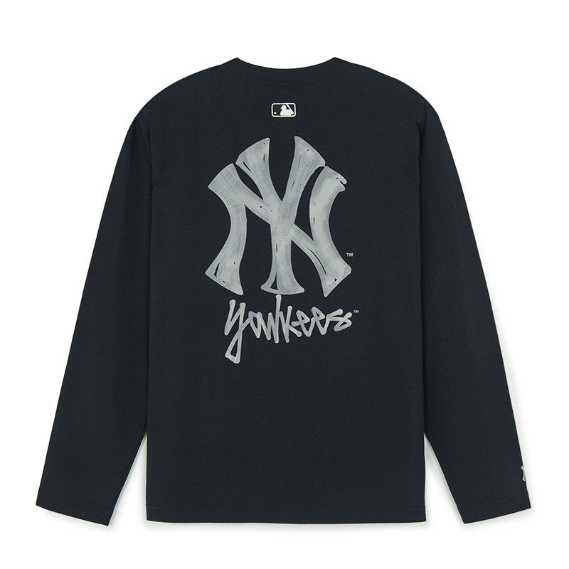 MLB官方男女同款宽松时尚潮流涂鸦长袖T恤2026春季新款圆领套头衫,运动服/休闲服装,运动T恤,淘宝优惠券,粉丝福利购,淘宝优惠卷