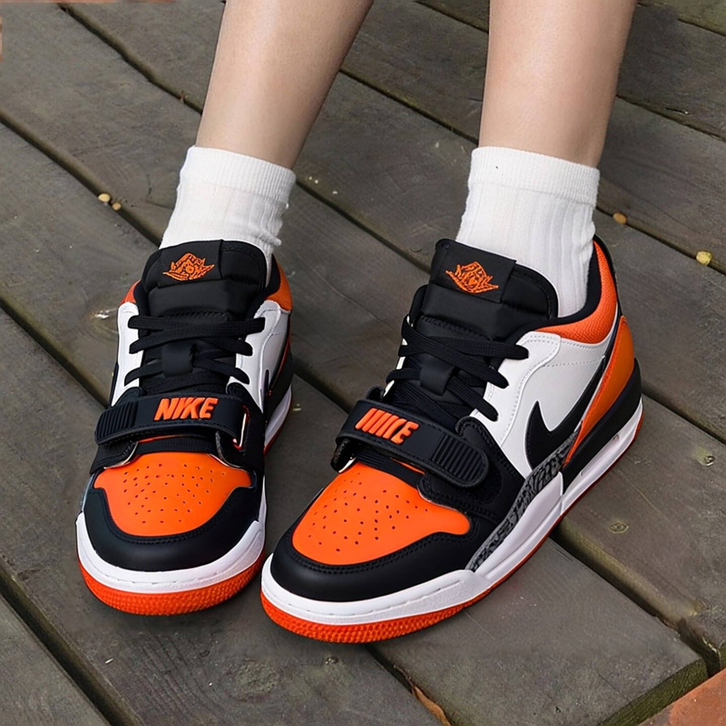 Nike耐克大童鞋女鞋官方正品2025新款AJ312低帮运动休闲鞋篮球鞋