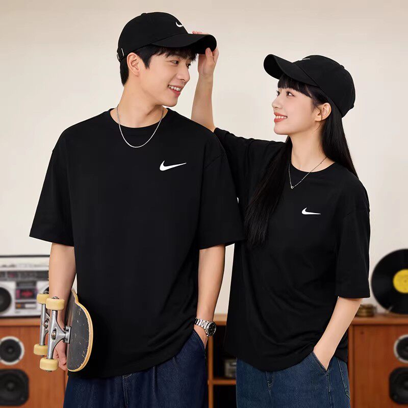 nike耐克官网正品男装运动服短袖圆领情侣上衣速干黑色T恤DV9840