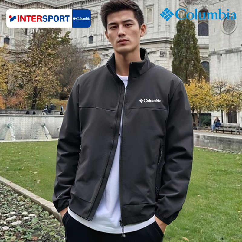 哥伦比亚软壳外套男装官方旗舰冬季奥米拒水科技户外徒步连帽夹克