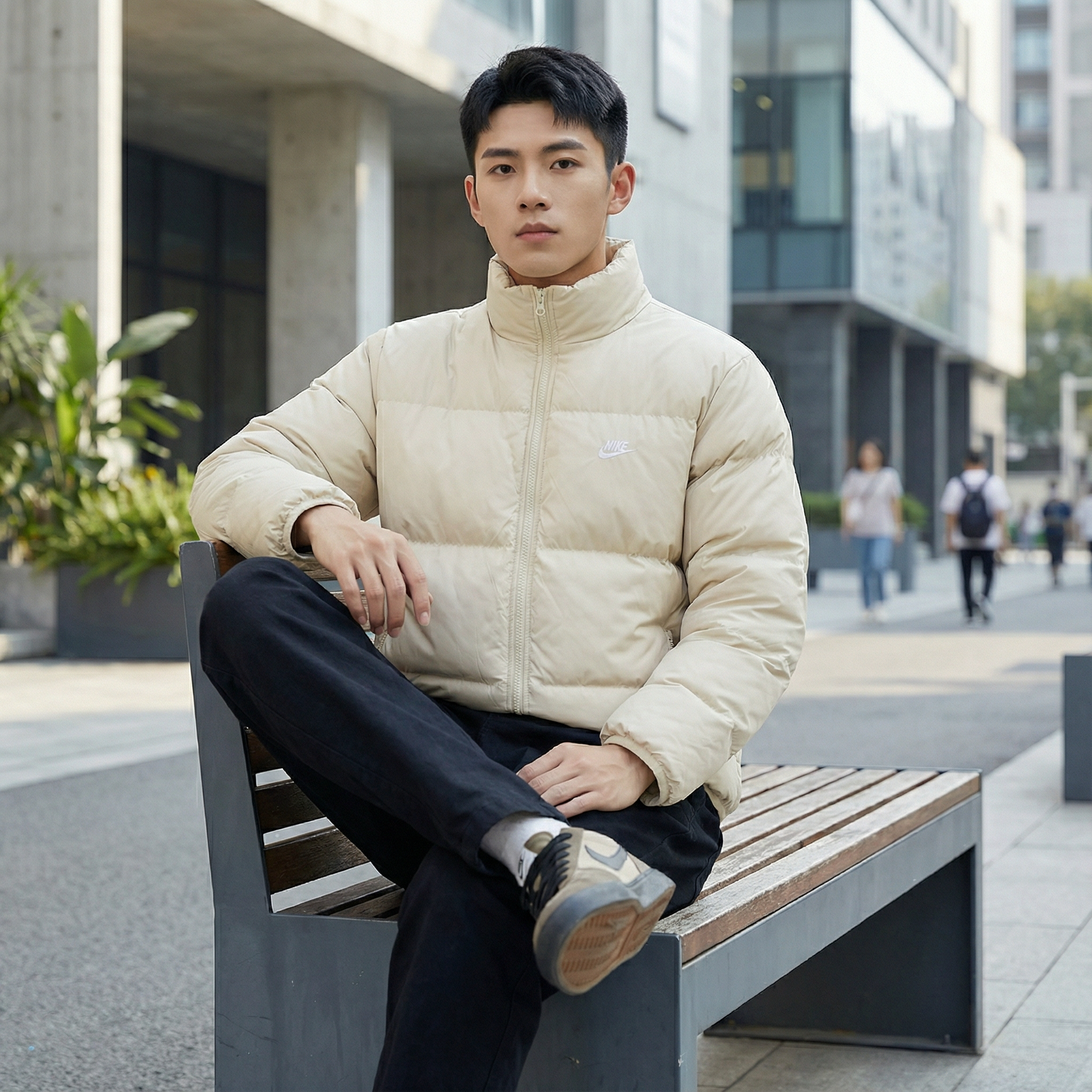 耐克羽绒服男装2025冬季新款防风保暖夹克休闲运动外套上衣IB2976