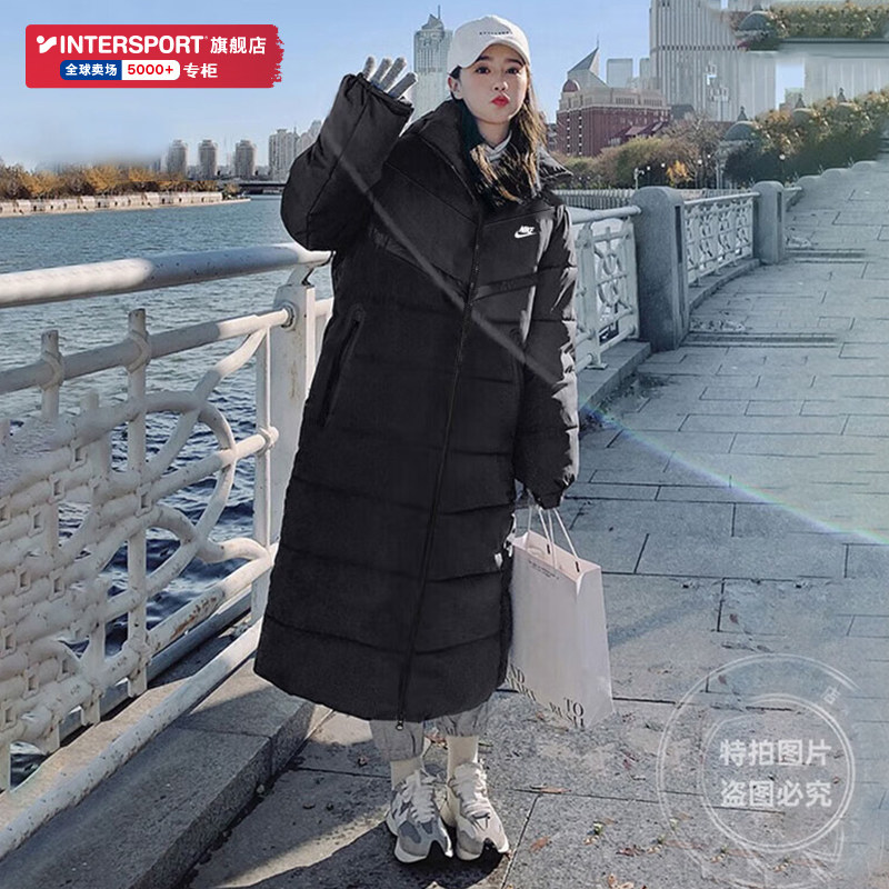NIKE耐克女款羽绒服冬季新款黑色防风保暖羽外套连帽运动服长外套,运动服/休闲服装,运动羽绒服,淘宝优惠券,粉丝福利购,淘宝优惠卷
