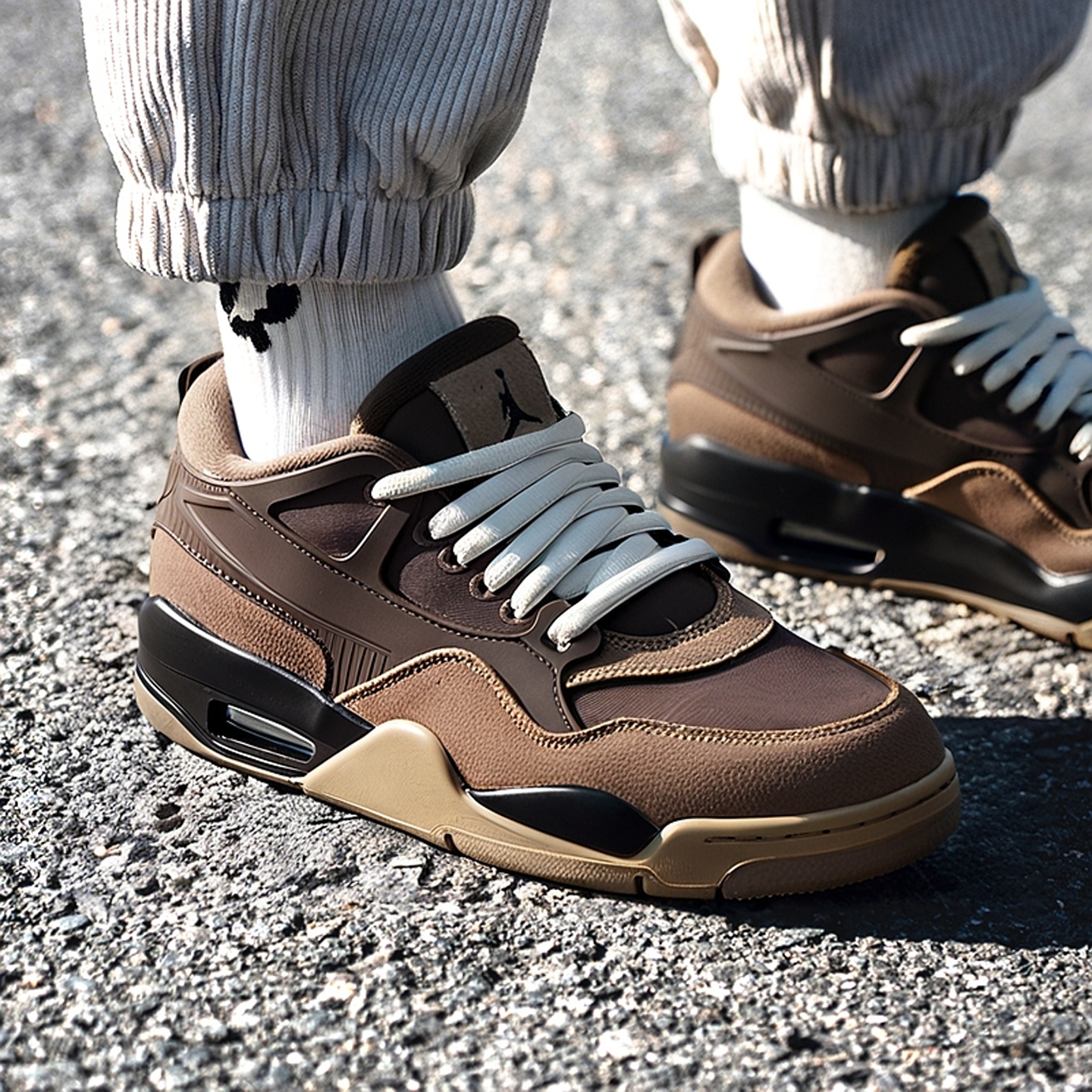 NIKE耐克男鞋篮球鞋AIR JORDAN 4 RM运动健身AJ4训练美拉德休闲鞋