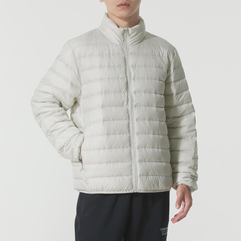 安德玛官方羽绒服男装 2025冬季运动服户外锻炼保暖立领休闲外套