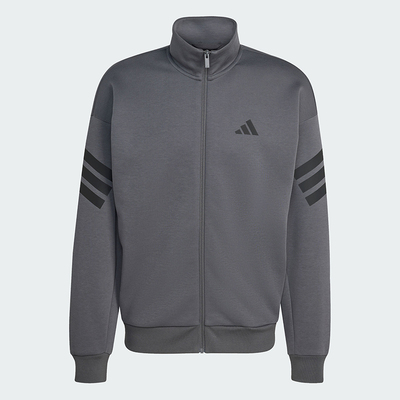 adidas阿迪达斯三条纹足球训练外套2026春男立领针织夹克 KD5235