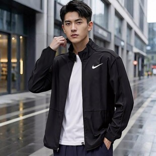 男士 新款 运动上衣防风衣休闲立领夹克DM6620 夏季 Nike耐克外套男装