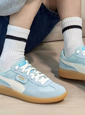 PUMA彪马休闲鞋板鞋女鞋2026春季新款低帮德训鞋蓝色运动鞋399341