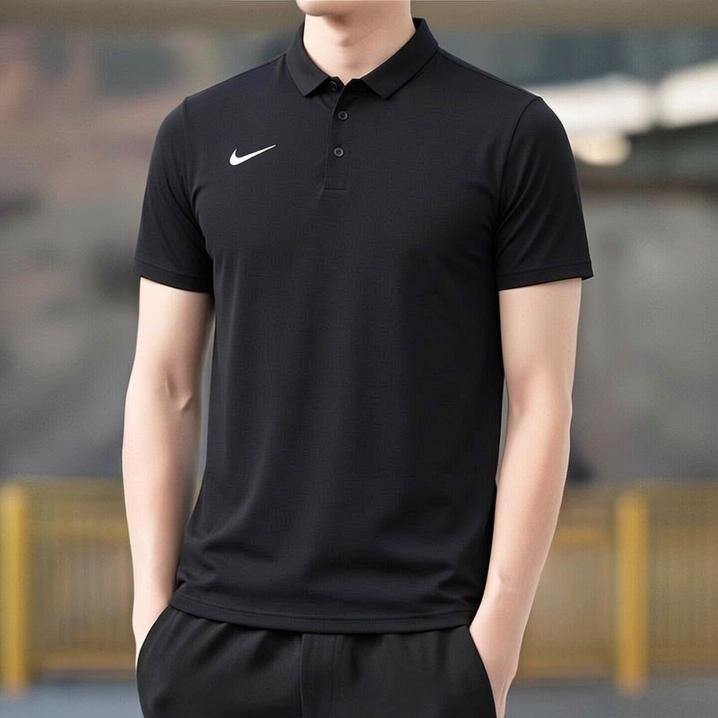 茵特|NIKE耐克黑色t恤短袖男款夏季新款男士POLO衫翻领运动