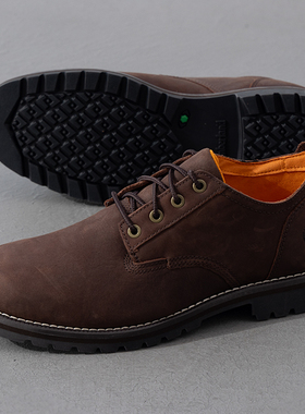 添柏岚男鞋休闲鞋25冬季新款户外徒步低帮运动通勤商务皮鞋A699P