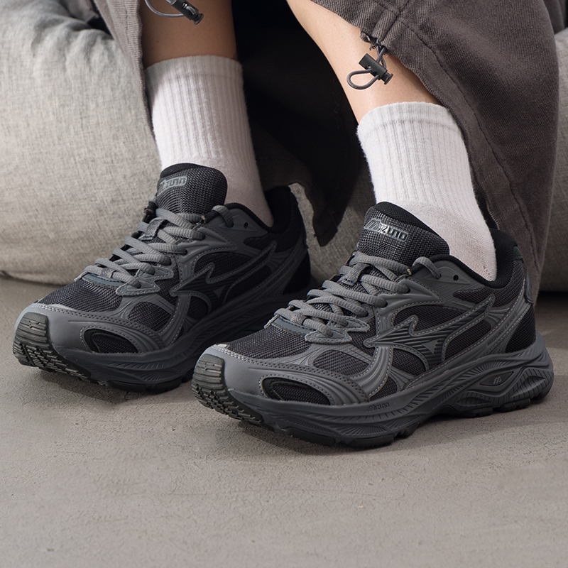 Mizuno美津浓官方男鞋女鞋冬季运动鞋LG 10S网面复古老爹鞋跑步鞋