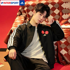 阿迪达斯马年新年款外套男NYR新款加绒运动服立领休闲夹克KE4057