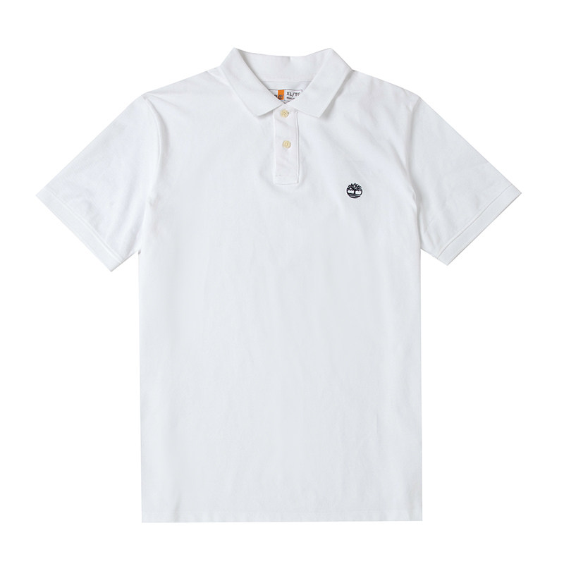 添柏岚T恤男户外运动服休闲白色舒适透气POLO衫半截袖短袖A24H2