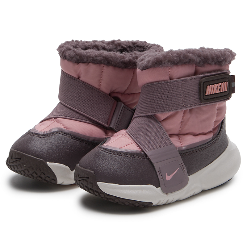 NIKE耐克棉鞋男童女童加绒雪地靴Flex Advance儿童魔术贴保暖棉靴