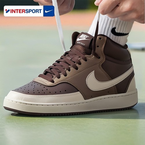 耐克男鞋官方旗舰COURT VISION MID NN复古运动休闲鞋美拉德板鞋
