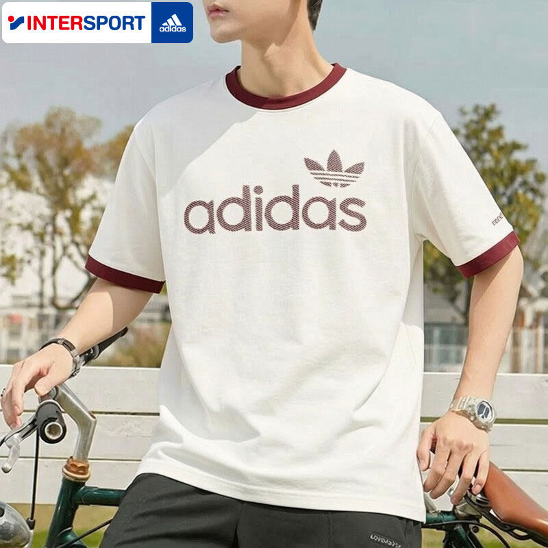 阿迪达斯三叶草T恤男装半截袖春季新款运动服跑步透气短袖KY8452