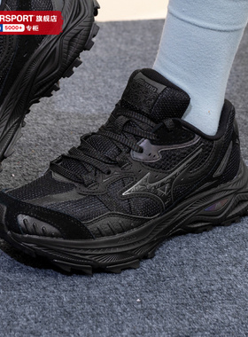 美津浓男鞋女鞋黑色跑步鞋新款低帮训练鞋RACER ADV黑武士运动鞋