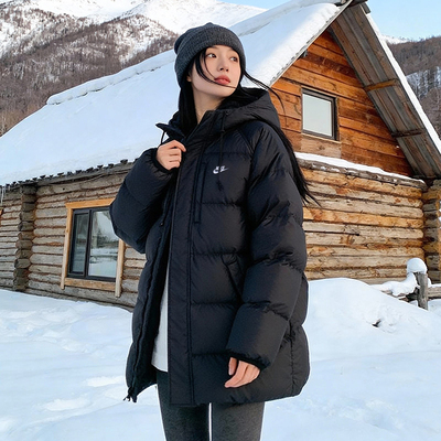 NIKE耐克中长款羽绒服男装冬季新款保暖连帽外套防风运动服IB2974