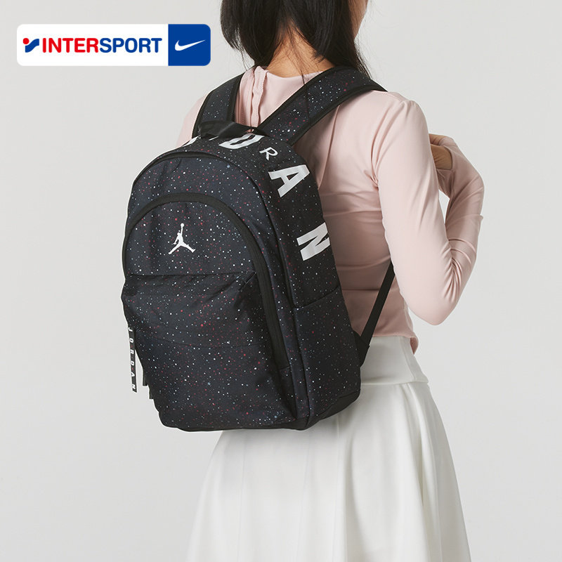 Nike耐克双肩包满天星AJ背包初中生高中生大学生书包大容量电脑包