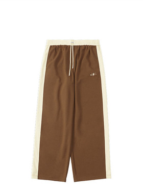 蓝步针织长裤男女同款2025新款运动裤宽松直筒裤子休闲裤12309S23