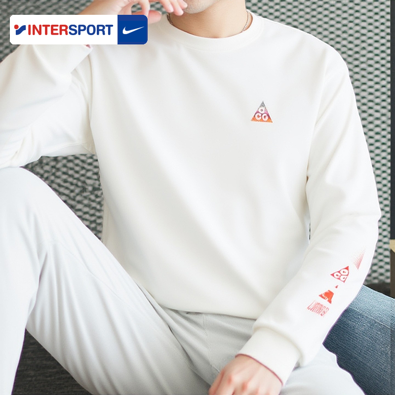 NIKE耐克快干T恤男装新年款马年印花圆领本命年白色长袖套头衫男,运动服/休闲服装,运动T恤,淘宝优惠券,粉丝福利购,淘宝优惠卷